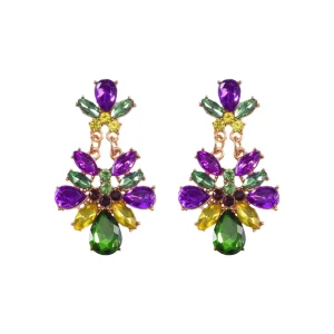 Mardi Gras Jewel Earrings