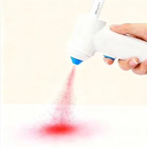 Marker Airbrush Spray Art Kit, Rechargeable Sprayer with 2 Plush Rabbit & 6 Washable Markers & 4 Stencils