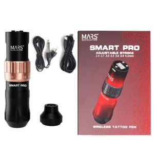 Mars Professional Wireless Rechargeable Tattoo Machine Pen Adjustable Feature