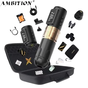 Mars U 2.2-2.6-3.0-3.4-3.8-4.2mm Adjustable Stroke Professional Wireless Rotary Tattoo Pen Machine for Body Art