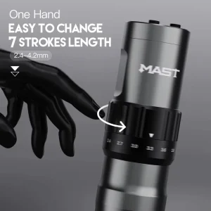 Mast Fold 2 Lithium Battery Tattoo Pen 2.4 4.2mm Adjustable Stroke Professional Tattoo Machine