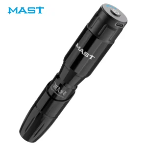 Mast Tour Wireless Tattoo Rotary Pen Machine Kit with Wireless RCA Battery Black