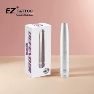 Matte Silver Defender 2-in-1 Swiss Motors Tattoo Gun Permanent Makeup PMU Tattoo Supply for PMU and Tattoos