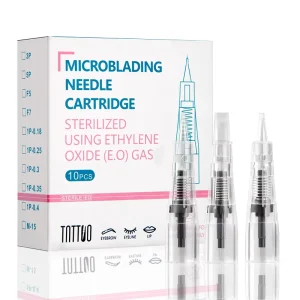 Medical Disposable 1RL Permanent Makeup Cartridge Needles for PMU Tattoo Machine Microblading Needle Cartridges