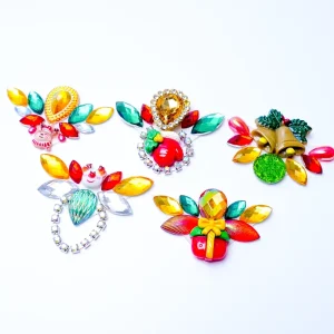 Mei Shang CE Certified Festival Party Set Adhesive Rainbow Flower Tattoo Stickers Paint on Face and Body Art Jewels