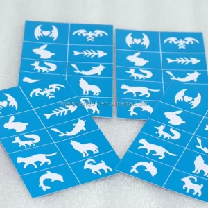 Mei Shang CE Certified Natural Plant Water Based Temporary Face Art Tattoo Stencils Children Face Painting Kits Supply