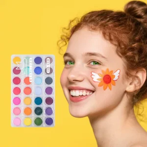 Mei Shang New Design Face Paint Set 28 Colors Quality Assured Festival Party Makeup Paint for Children