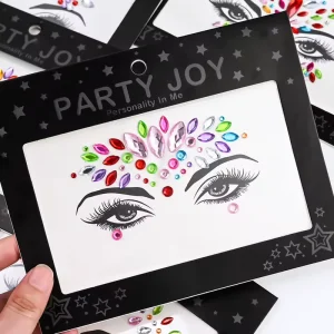 Mermaid Face Jewels Gem s Rhinestones Rave Eyes Body Temporary Sticker Crystal Face Stickers Decorations for Women Kids