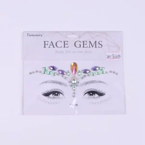 Mermaid Face Jewels Rhinestones Temporary Crystal Stickers Decorations Fit for Parties