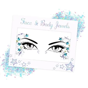 Mermaid Rhinestone Gem Facial Stickers Custom Bindhi Eyes Face Jewels