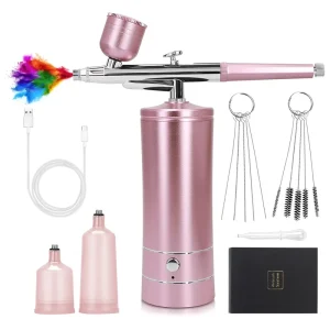 Metal Airbrush Gun Kit Cake Decorating Supplies for Nail Painting and Tattoo Airbrush Machine