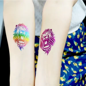 Metallic Gold and Silver Film-Free Waterproof Temporary Tattoo Stickers