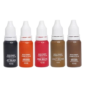 Micro Pigment Cosmetic Color Permanent Makeup Pigment Ink 1/2oz Eyebrow Lip Eyeliner Tattoo Ink for Beauty Salon