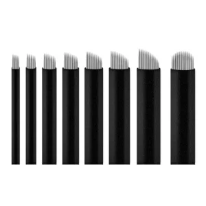 Microblading 0.18mm Black Blades Needles Tattoo Needles Permanent Makeup Needle Manual Eyebrow Blades