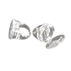 Microblading Acrylic Transparent Tattoo Ring Ink Pigment Cup for Cosmetic Permanent Makeup