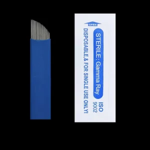 Microblading Blade Agujas Redondas Microblades Eyebrow Permanent Makeup Needle Disposable Microblade