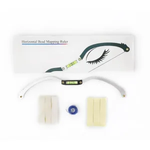 Microblading Bow and Arrow Line Level Ruler Eyebrow Permanent Makeup Measuring Eyebrow Mapping Rope Pre Ink PMU Tattoo Tool