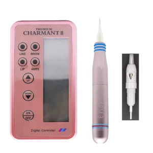 Microblading Charmer Princesses Rose Gold Tattoo Gun Eyebrow Lips Cosmetic Tattoo Machine Full Kits