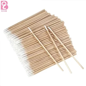 Microblading Cotton Swabs Pointed Tip Applicator Tattoo Permanent Supplies Wood Sticks with Soft Cotton Bud