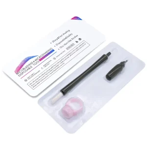Microblading Disposable Microblading Pen with Sponge Disposable Tool Eyebrows Microblading Supplies Double Sided Ink Pens