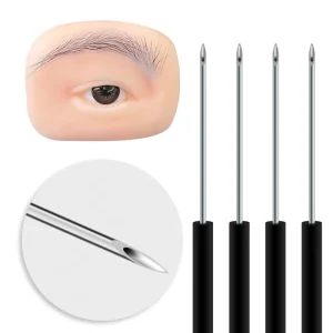 Microblading Embroidery Real Eyebrow Planting Blades Special Hollow Brow Implant Needles Brows Tattoo Practice Tools