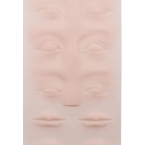 Microblading Eyebrow Lip Silicone Permanent Makeup Practice Skin, Tattoo Simulated Skin, Skin Safe, Soft, Durable