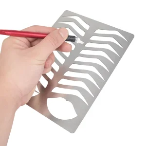 Microblading Eyebrow & Lips Template Shape Permanent Training Tattoo Makeup Accessories Beauty Reusable Metal Practice Stencil