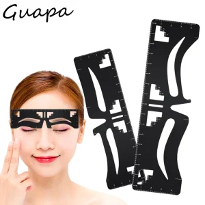 Microblading Eyebrow Stencil Ruler Reusable Template for Permanent Makeup Eyebrow Stencil Measuring Tattoo Ruler Training