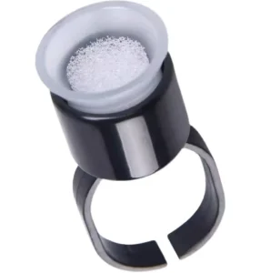Microblading Ink Pigment Ring Cup with Sponge Eyebrow Tattoo Makeup Eyelash Extensions Glue Holder Microblading Supplies