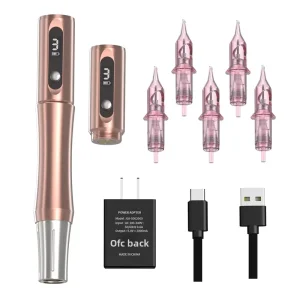 Microblading Kit Eyebrow Tattoo Supply Wireless Permanent Makeup Machine Pen Digital Wireless PMU Machine