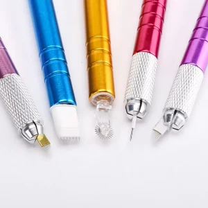 Microblading Manual Pen Aluminum Alloy Eyebrow Portable Semi-Permanent Eyebrow Tattoo