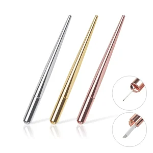 Microblading Manual Stainless Steel Tattoo Pen Semi Permanent Permanent Makeup Lips Eyebrow Embroidery Needle Tebori Blade