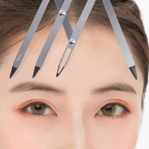Microblading Measurement Sliding Eyebrow Ruler Stainless Steel Durable Eyebrow Makeup Tool Eyebrow Shaping