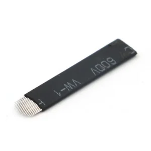 Microblading Micro Blades 0.18MM Permanent Makeup U18 Sterilized Needles Black Microblade