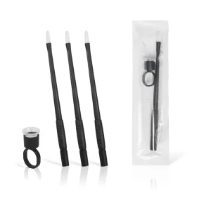 Microblading Nano Makeup Disposable Pen with Pigment Sponge for Eyebrow Semi Permanent Makeup Accessories