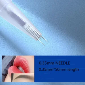 Microblading Needle 0.35 Semi throw Machine Ox Fork Needle for Artificial Fog Eyebrow float Lip
