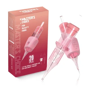 Microblading Needle Cartridge Sterilized Medical Tool for Tattoo Machines 20Pcs Box with Silicone Handle Disposable Packaging