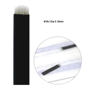 Microblading Needles 0.15 0.18mm 18U Shape Tebori Tattoo Blades for Manual Microblading Pen