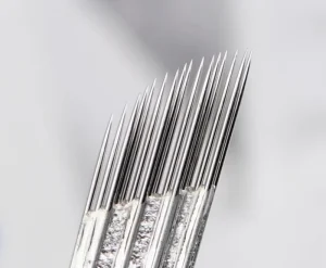 Microblading Needles 3 Line Shader 16 Needles for Permanent Makeup 3 Row Shader 16 Blades for Tattoo Pigment
