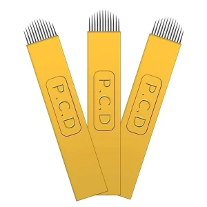 Microblading Needles PCD 12 14 19U Permanent Makeup Manual Eyebrow Tattoo Blades