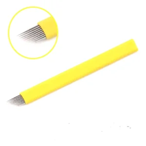 Microblading Needles Sterilized Stainless Steel Micro Tebori Blades 0.18mm Nano Eyebrow Tattoo Needles