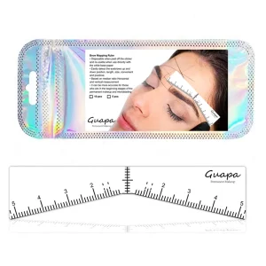 Microblading PMU Eyebrow Self Adhesive Measuring Auxiliary Ruler Mapping Stickers Guide Brow Design Shape Stencil Position Tools