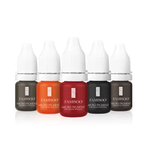 Microblading PMU Pigment Test Kit for Makeup Machine Eyebrow Lip Tattoo Ink