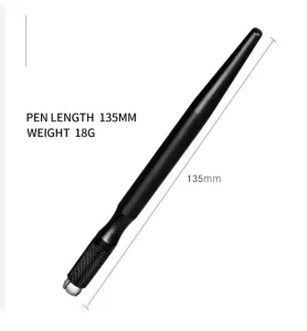 Microblading Pen Light Manual Tattoo Eyebrow Pen for Permanent Makeup Supplies Durable Aluminum Pen with Tech Tattoo Tool