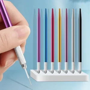 Microblading Shading Pen Manual Round Needle for Eyebrow Mist Shading Lightweight Flexible Multi Color Universal OEM