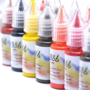 Microblading Tattoo Semi-Permanent Pigments Ink for Body Art & Beauty for Eyebrows Eyes Lips