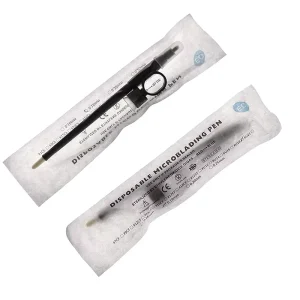 Microblading Tools Supplies Disposable Microblading Pen Tattoo Needles with Pigment Sponge and Rings