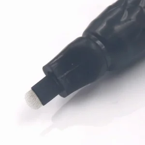 Microblading Tools U18 NANO .15mm Thinnest Blade Eyebrow Pen Disposable Manual Pen With Pigment Sponge Brush
