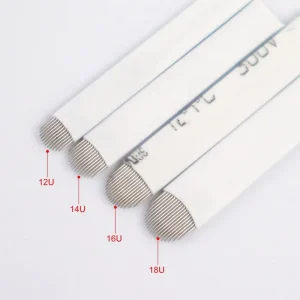 Microblading White Needle Eyebrow Tattoo Blade Disposable Embroidery Needle