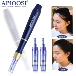 Microneedling Eyebrow Nano Hair Stroke Microblading Ombre Powder Brow Cordless MTS Machine Wireless Makeup Machine